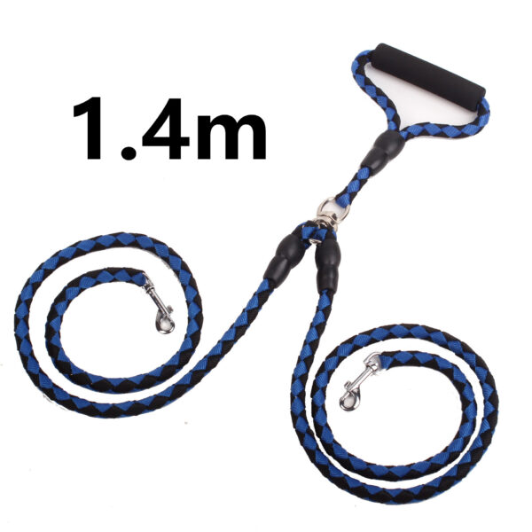 Double-Ended Traction Rope For Walking The Dog Hand-Double-Ended Traction Rope One Plus Two Leash Collar Pet Supplies Dog Collar - Image 9