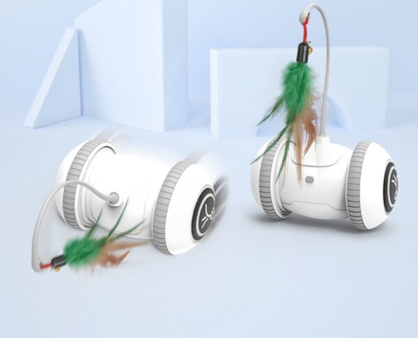 Interactive Cat Toy With Interchangeable Heads  Pet Feather Toys - Image 4