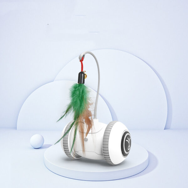 Interactive Cat Toy With Interchangeable Heads  Pet Feather Toys - Image 6