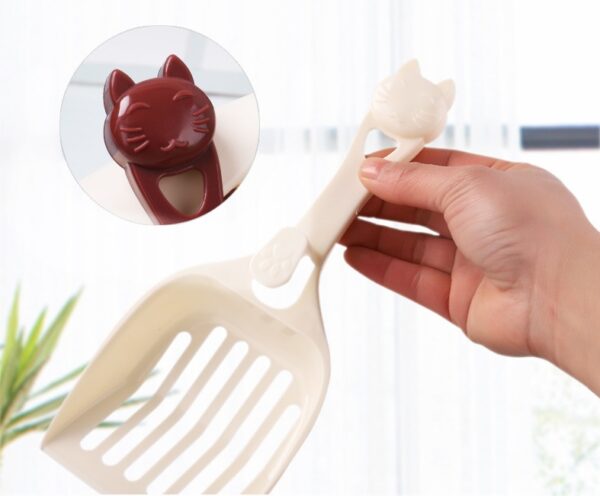Plastic cat litter shovel cat head cat shovels - Image 5