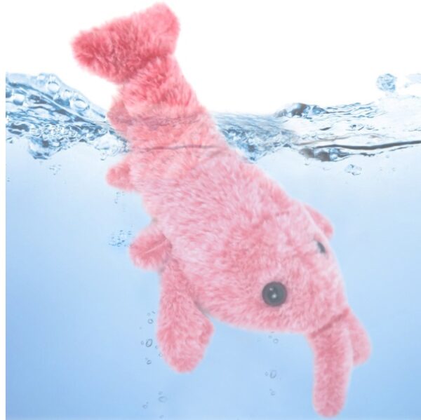 Pet Toys Electric Jumping Shrimp USB Charging Simulation Lobster Funny Cat Plush Pets Toy - Image 4