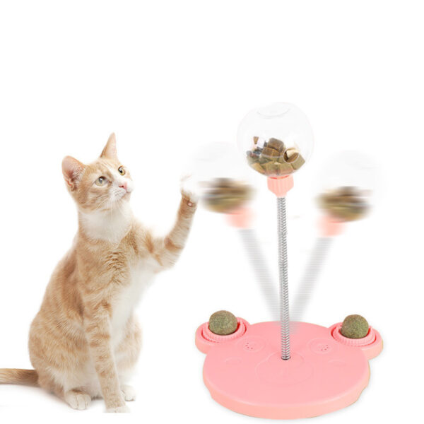 Pet Feeder Cat Toy Pets Leaking Food Ball Self-Playing Tumbler Funny Swing Feeder Puzzle Toys Playing Training Dispenser Bowl - Image 8