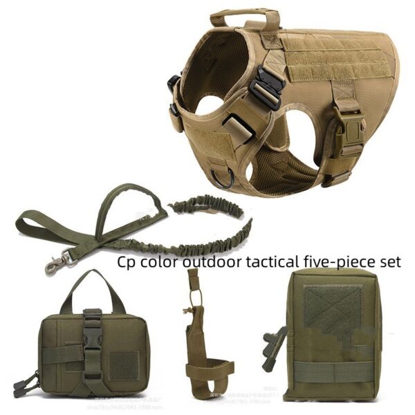 Tactical Dog Harness Pet German Shepherd K9 Training Vest Dog Harness And Leash Set For All Breeds Dogs - Image 6